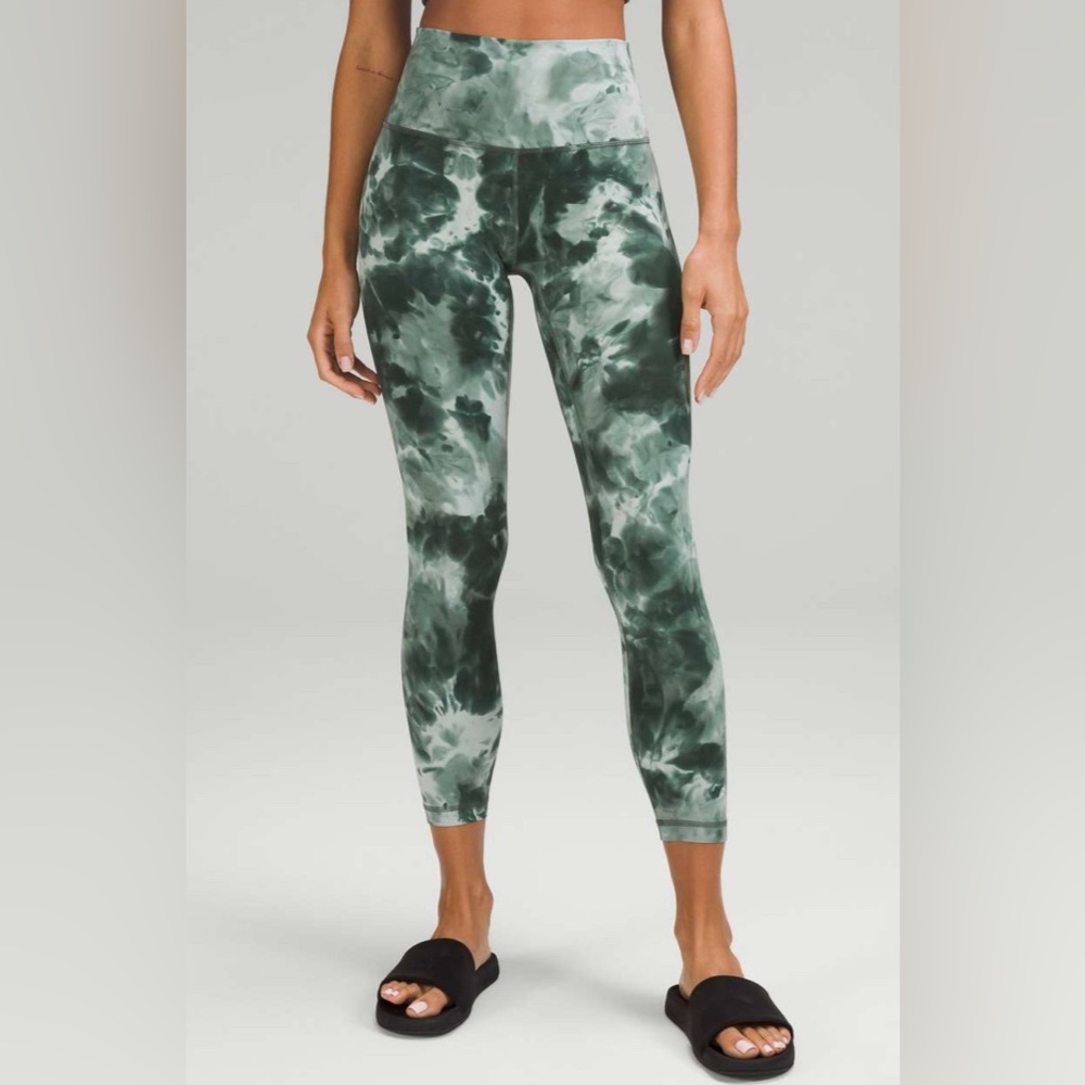 lululemon athletica | 25” Align Diamond Dye | Green | Size 4